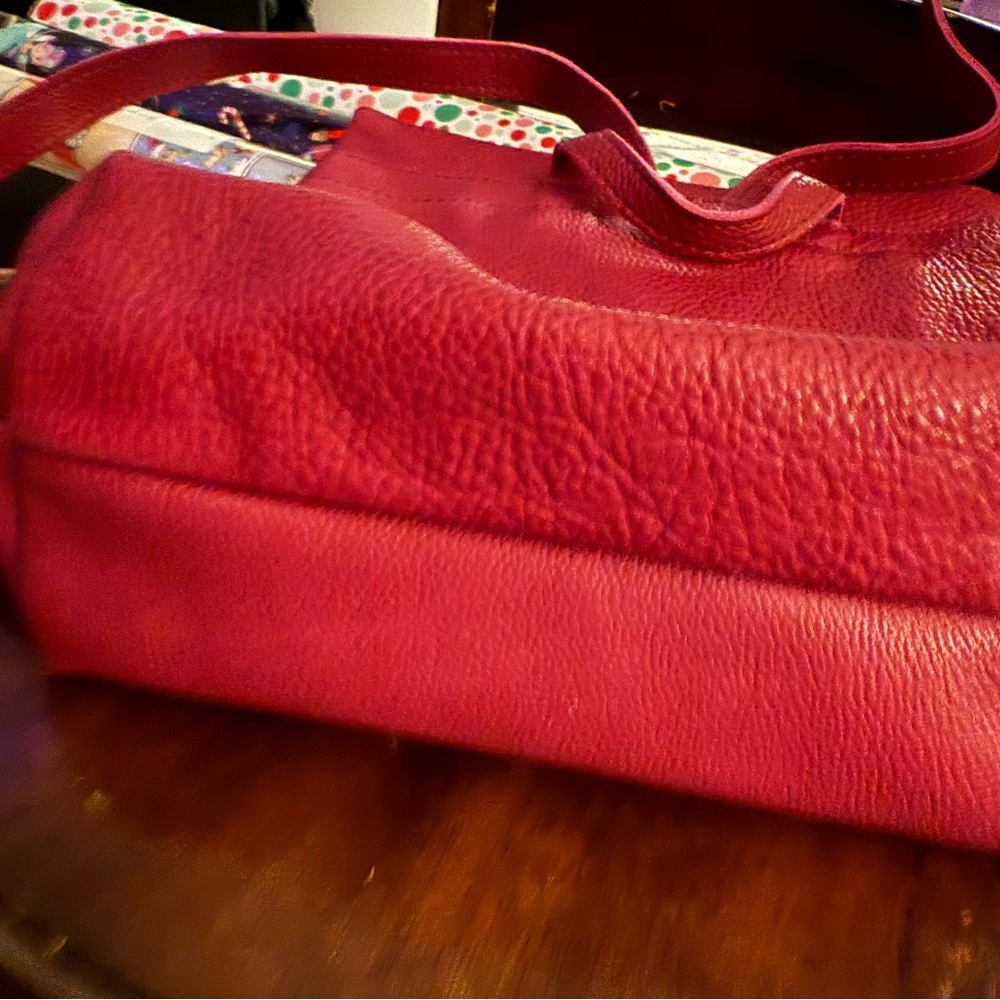 Portland Leather Goods Classic Tote Backpack (OG chunky Cosmo not stamped ) - Picture 5 of 9